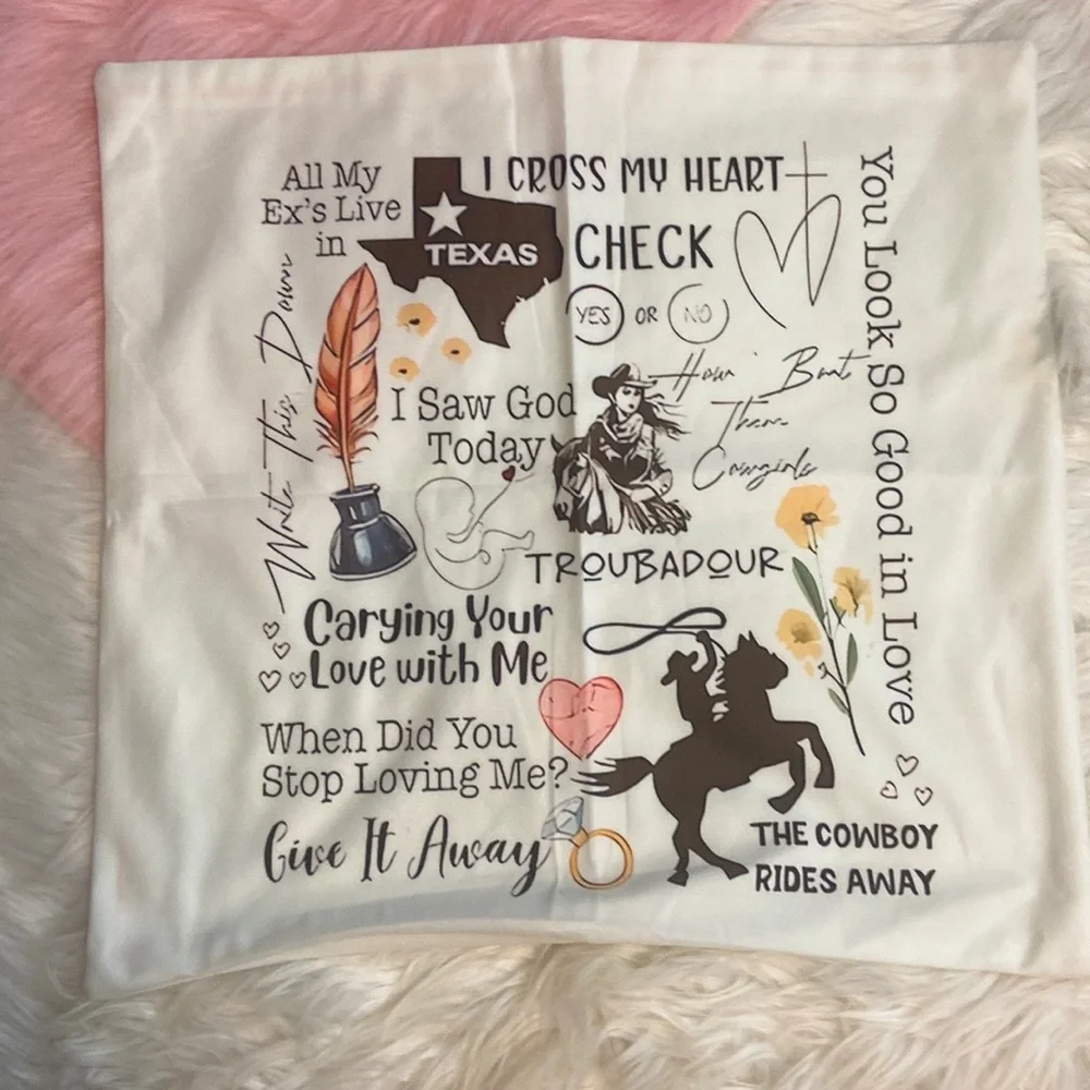 New George Strait Throw Pillow Cover